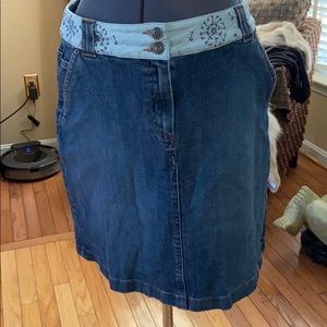 Cute denim skirt